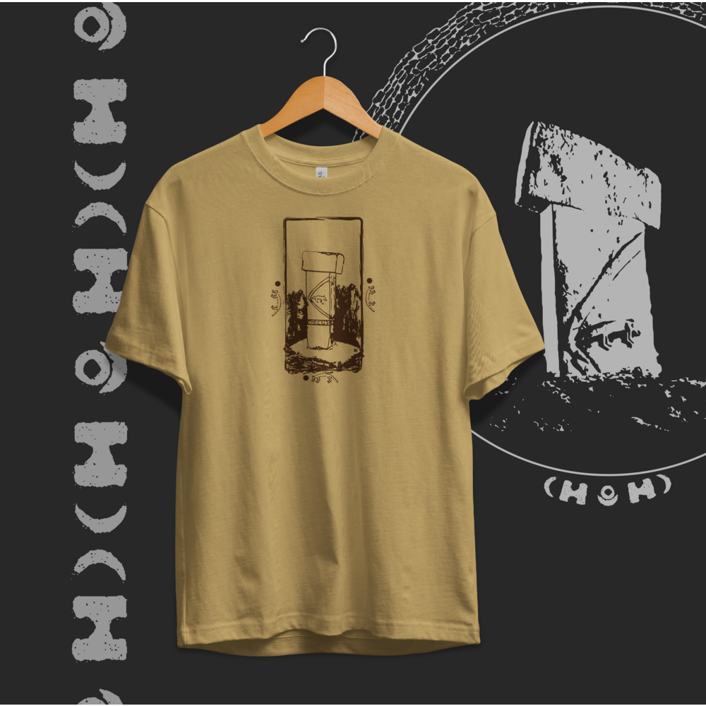 Göbeklitepe T Sütunu Baskılı Basic T-Shirt