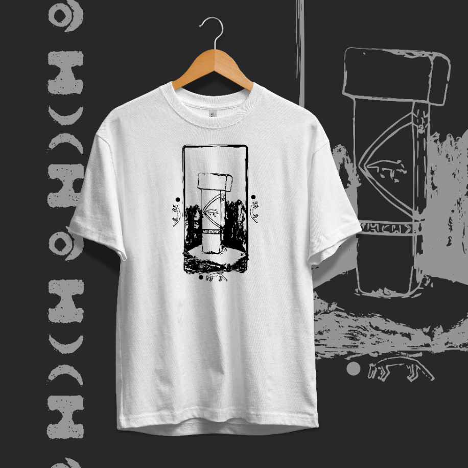Göbeklitepe T Sütunu Baskılı Oversize T-Shirt