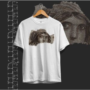 Zeugma Çingene Kızı Mozaiği Baskılı Oversize T-Shirt