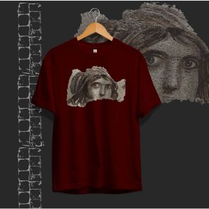 Zeugma Çingene Kızı Mozaiği Baskılı Basic T-Shirt