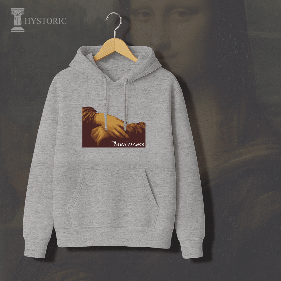 Mona Lisa Baskılı Hoodie