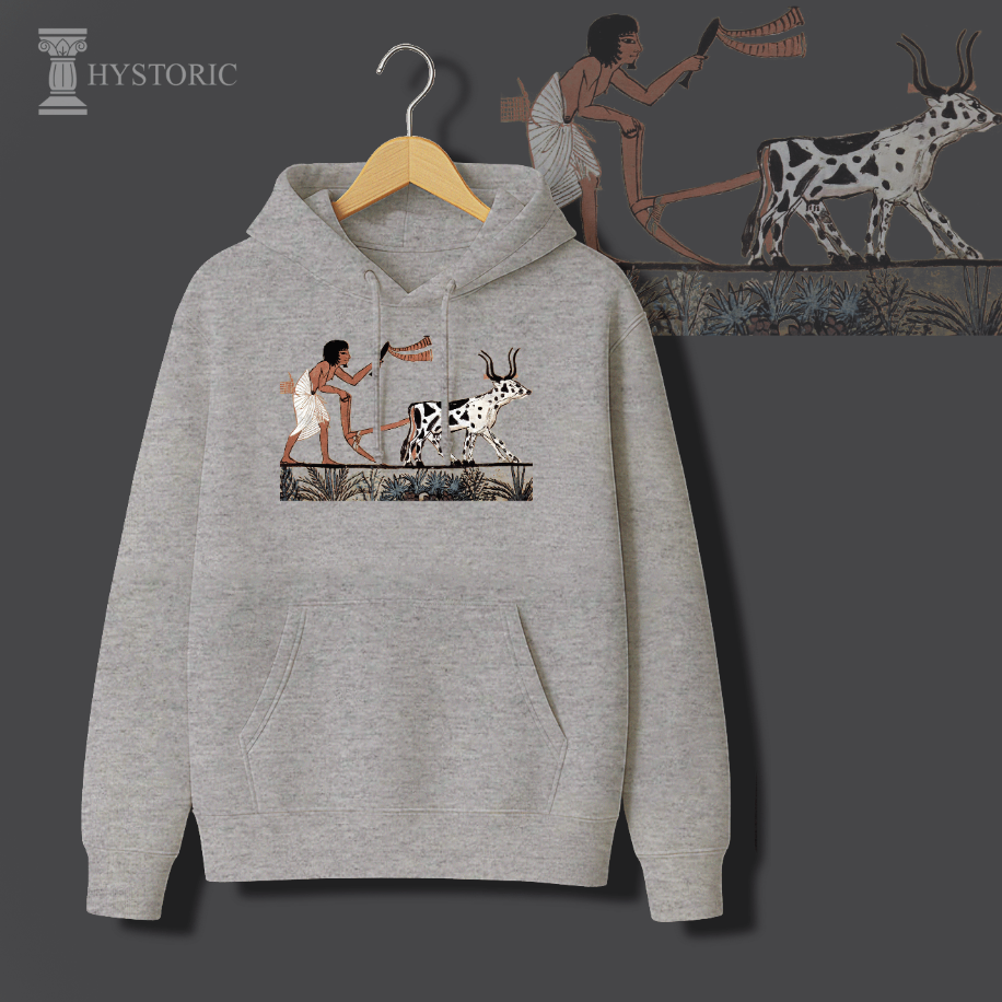 Antik Mısır Baskılı Hoodie