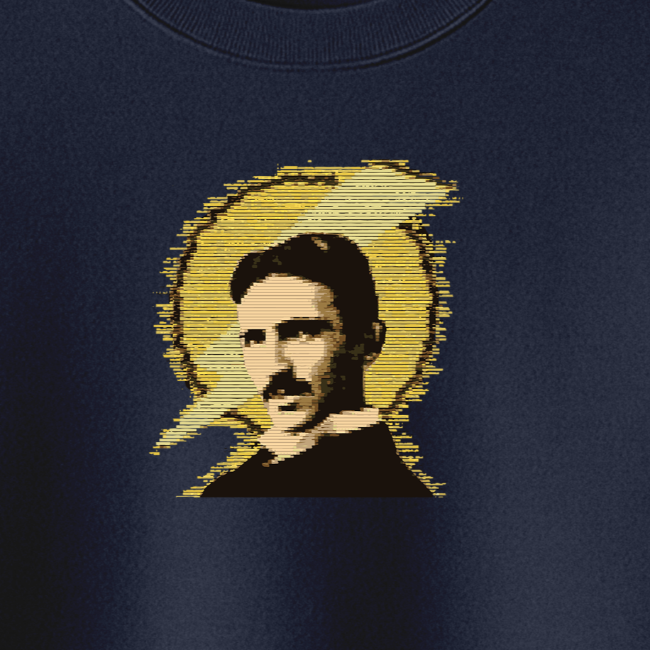 Nikola Tesla (Elektrik) Baskılı Sweatshirt - Görsel 12