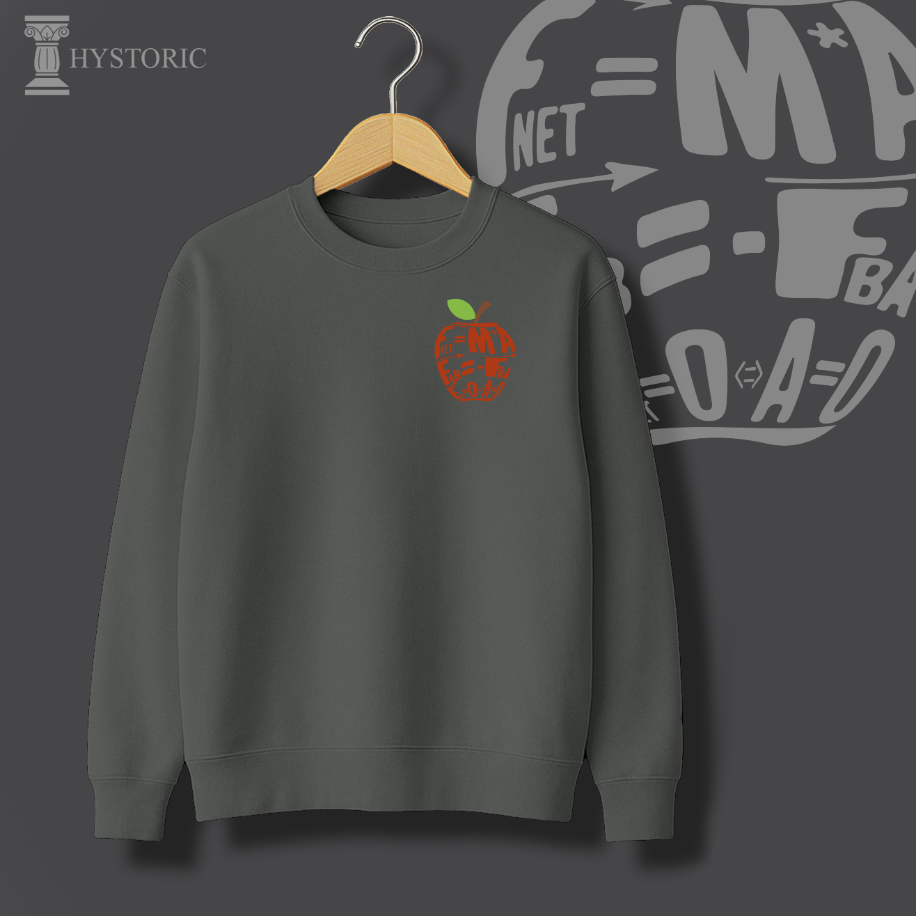 Modern Bilim (Newton) Baskılı Sweatshirt