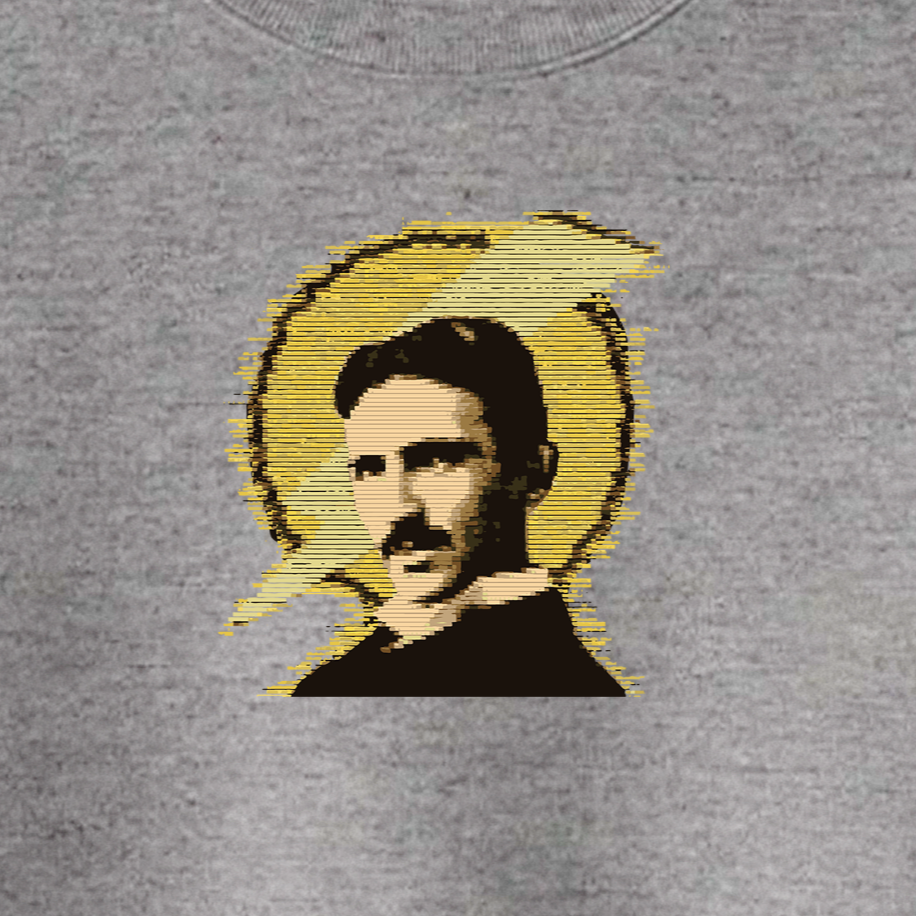 Nikola Tesla (Elektrik) Baskılı Sweatshirt - Görsel 6