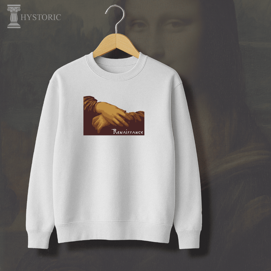 Mona Lisa Baskılı Sweatshirt