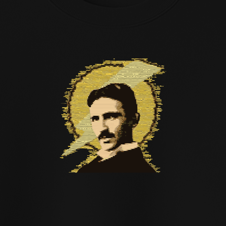 Nikola Tesla (Elektrik) Baskılı Sweatshirt - Görsel 15