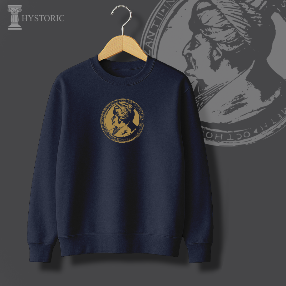Fatih Sultan Mehmet Madalyonu Baskılı Sweatshirt - Görsel 2