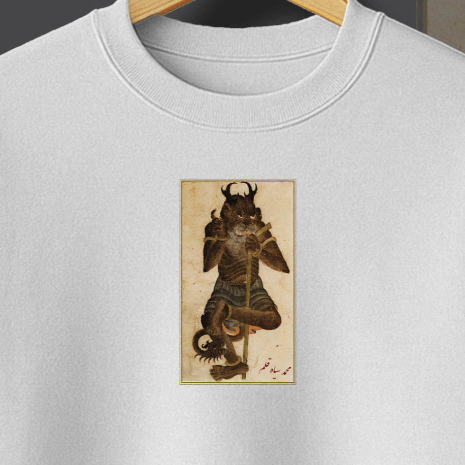 Mehmed Siyahkalem Minyatürü Baskılı Sweatshirt - Görsel 6