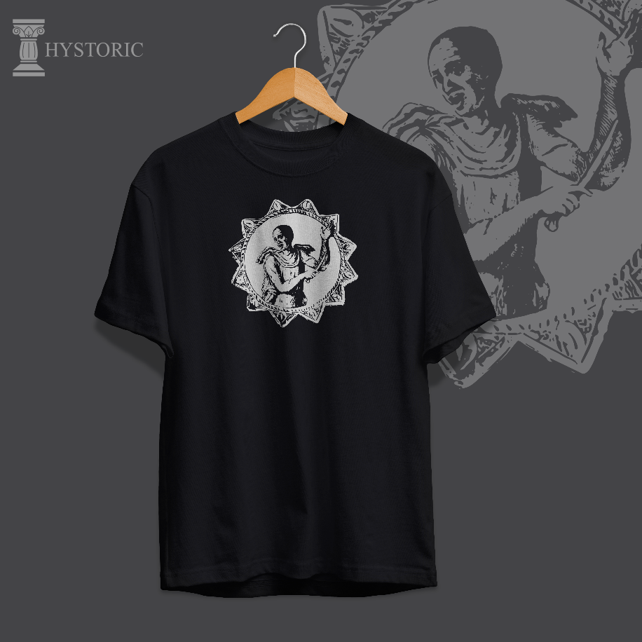 Kalenderi Dervişi Baskılı Oversize T-Shirt