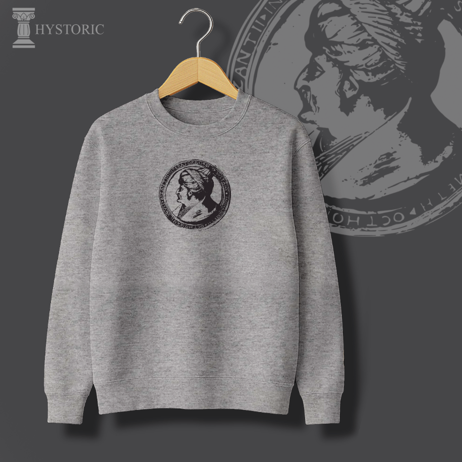 Fatih Sultan Mehmet Madalyonu Baskılı Sweatshirt - Görsel 8