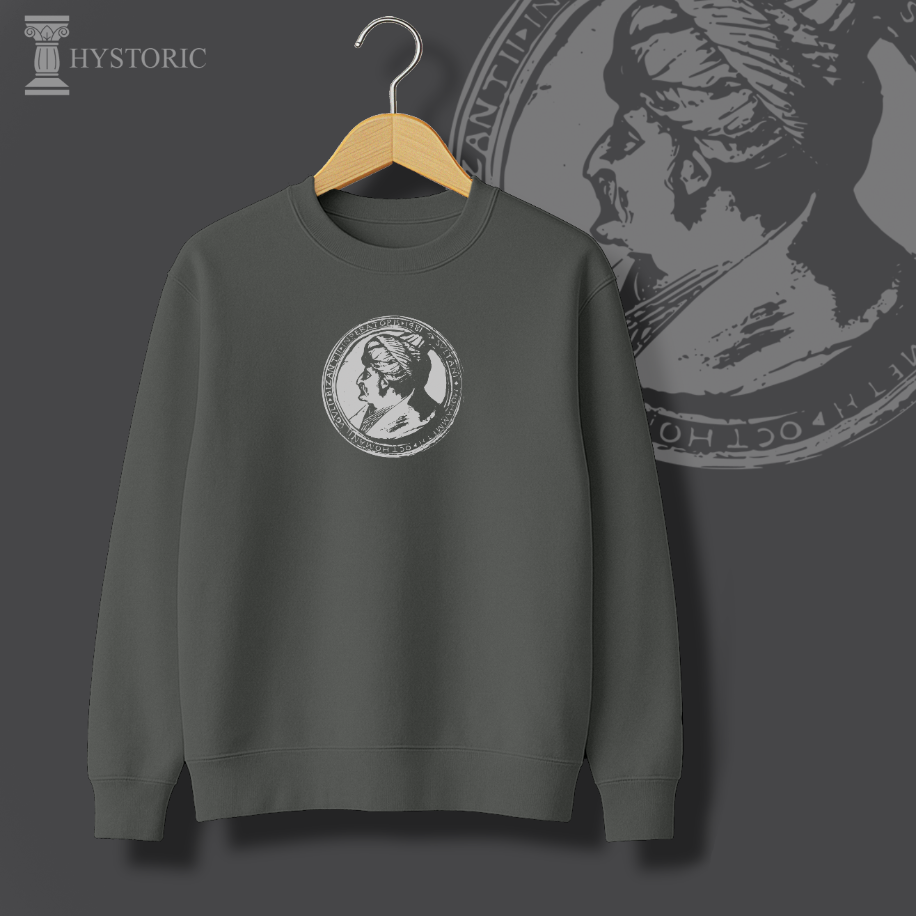 Fatih Sultan Mehmet Madalyonu Baskılı Sweatshirt - Görsel 11