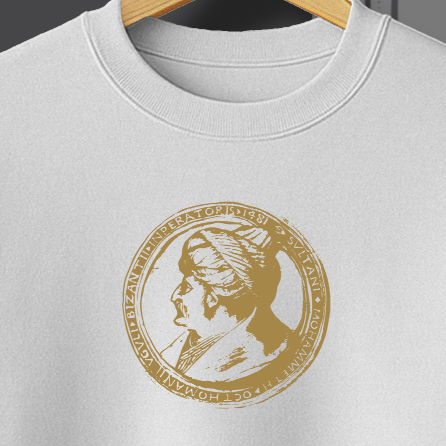 Fatih Sultan Mehmet Madalyonu Baskılı Sweatshirt - Görsel 15