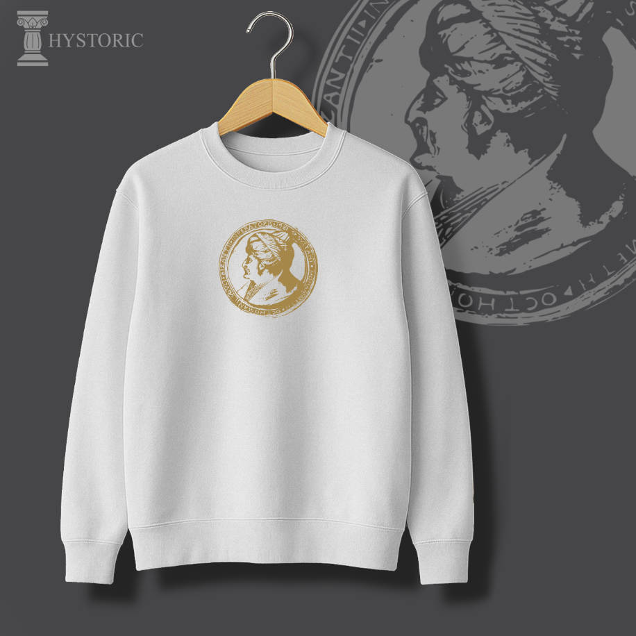 Fatih Sultan Mehmet Madalyonu Baskılı Sweatshirt - Görsel 14